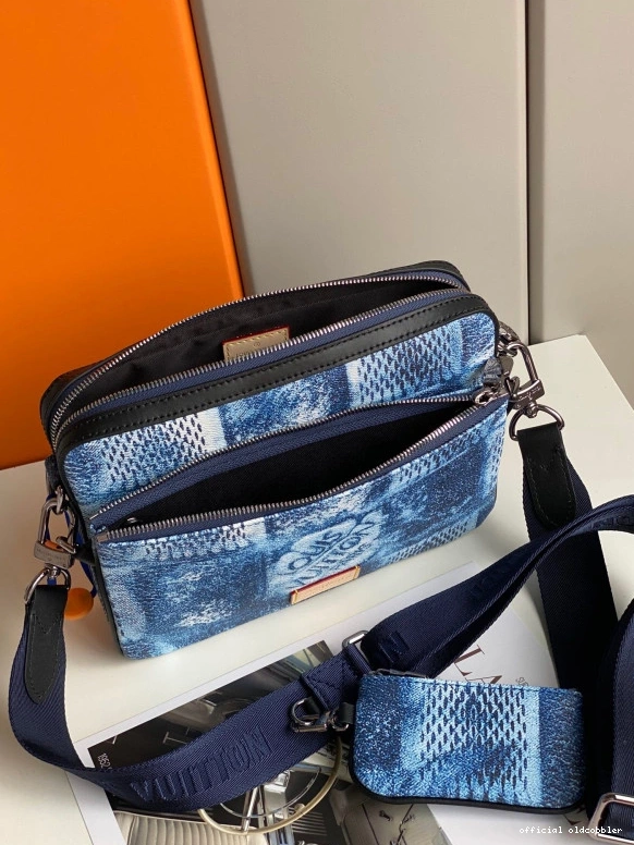 Official oldcobbler TRIO VUITTON MESSENGER LOUIS 0815